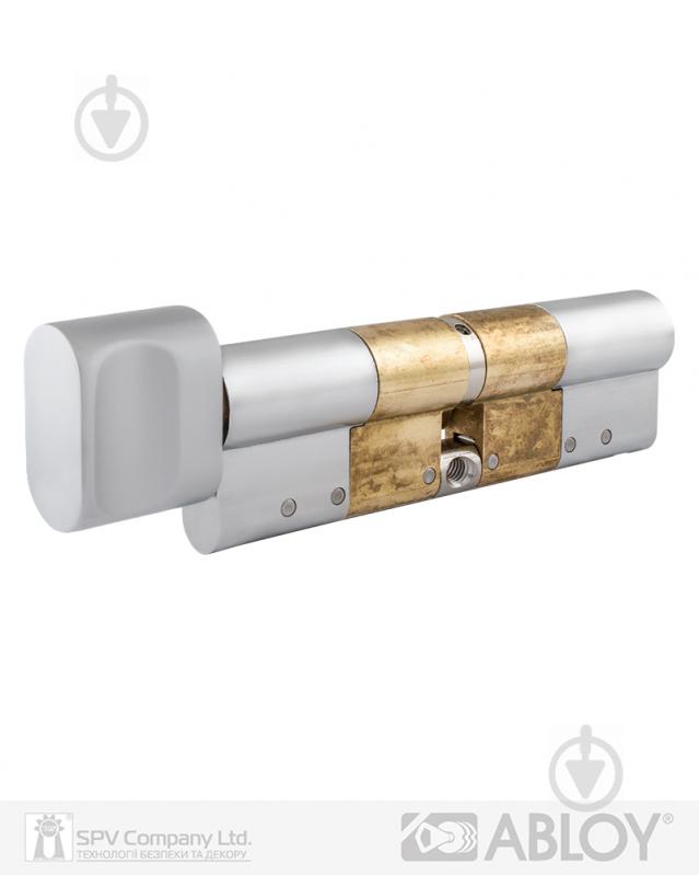 Цилиндр Abloy NOVEL CY 323 UT MCR 52.5x51.5 ключ-вороток 104 мм матовый хром - фото 2