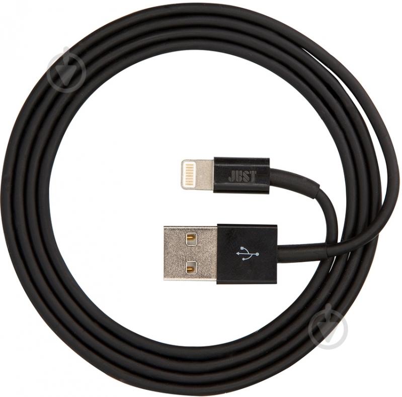 Кабель JUST Lightning – USB 1 м черный (LGTNG-SMP10-BLCK) - фото 3