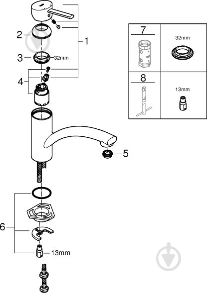 Змішувач для кухні Grohe Grohe Swift 30358000 - фото 2