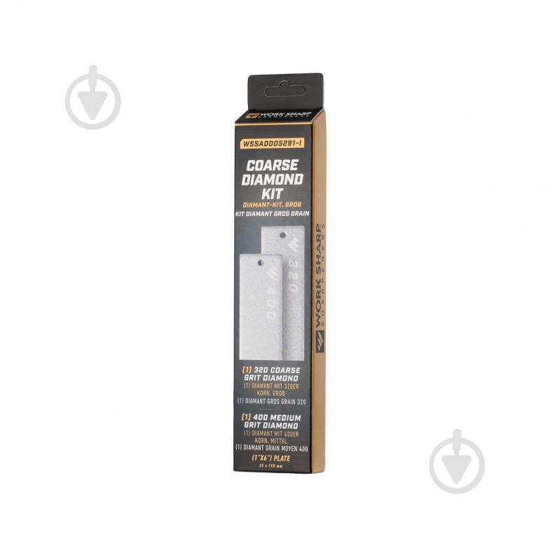 Сменный блок Work Sharp набор сменных пластин Coarse Diamond (320/400) для точилки WSBCHPAJ-PRO, 2 шт - фото 2 Сменный блок Work Sharp набор сменных пластин Coarse Diamond (320/400) для точилки WSBCHPAJ-PRO, 2 шт - фото 2