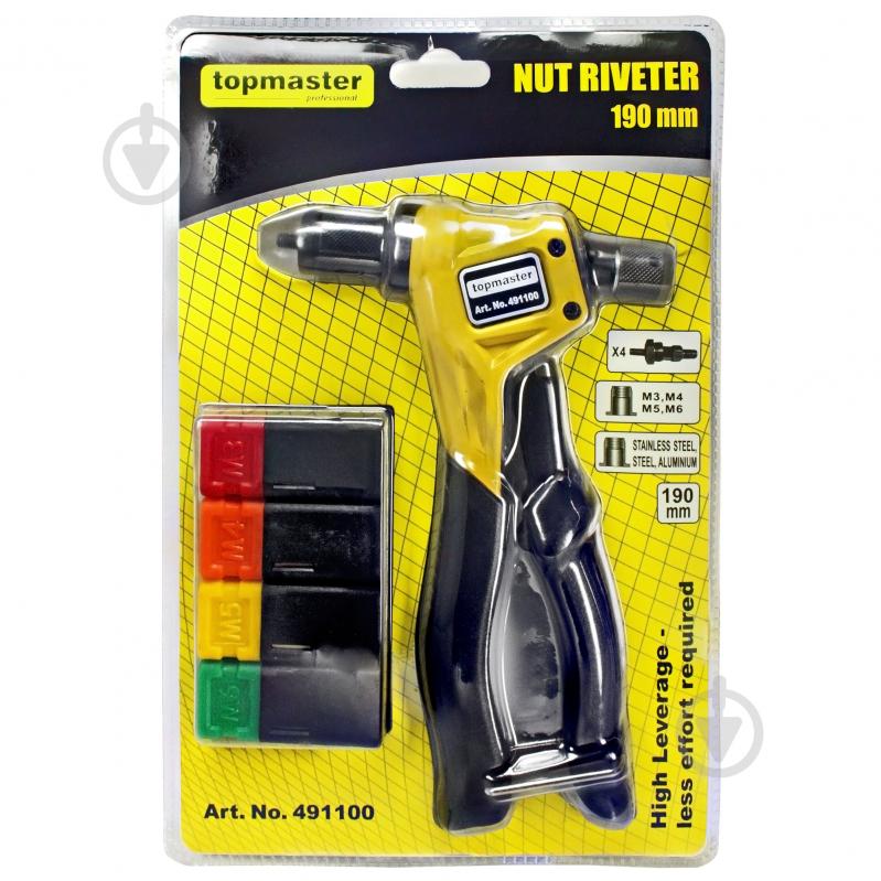 Ключ заклепочный Topmaster для резьбовых заклепок M3-M6 491100 - фото 12 Ключ заклепочный Topmaster для резьбовых заклепок M3-M6 491100 - фото 12