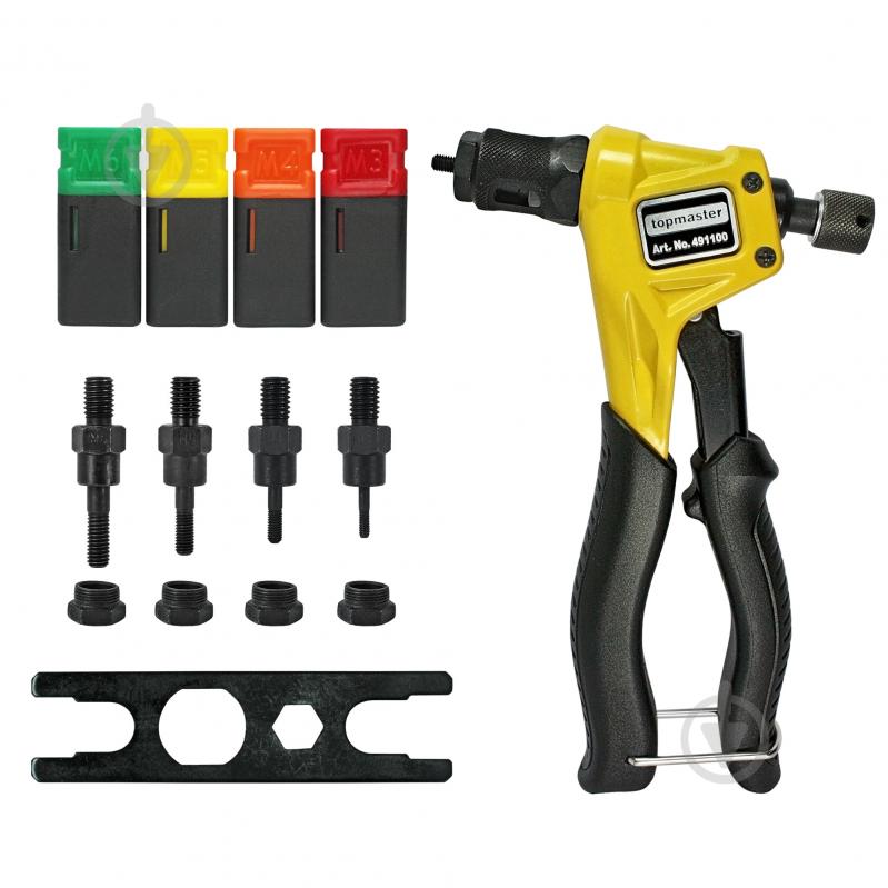 Ключ заклепочный Topmaster для резьбовых заклепок M3-M6 491100 - фото 7 Ключ заклепочный Topmaster для резьбовых заклепок M3-M6 491100 - фото 7