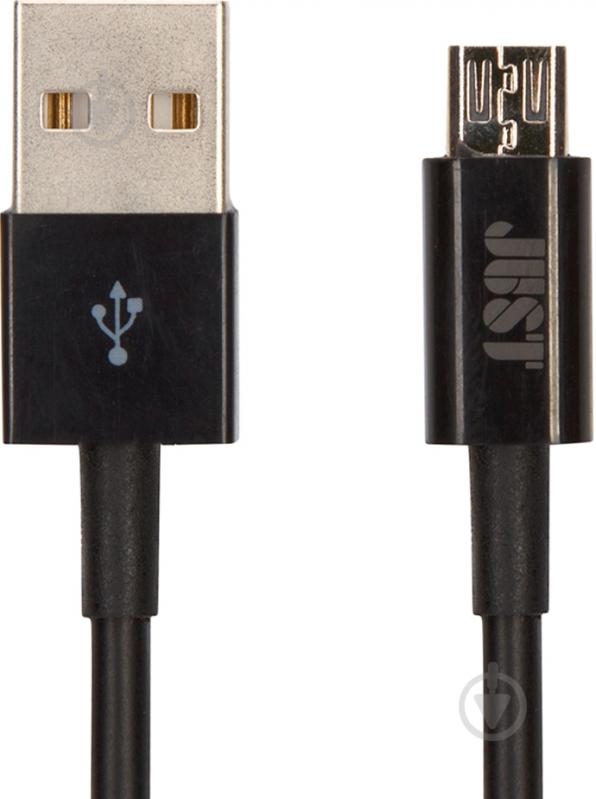 Кабель JUST USB – microUSB 1 м (MCR-SMP10-BLCK) - фото 2 Кабель JUST USB – microUSB 1 м (MCR-SMP10-BLCK) - фото 2