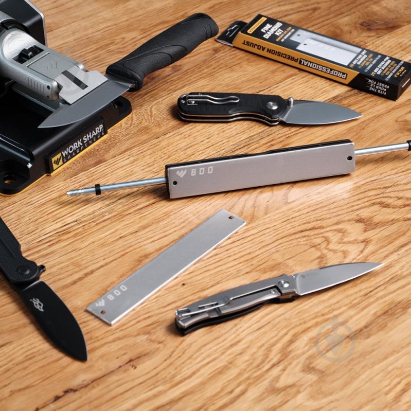 Змінний блок Work Sharp набір змінних пластин Fine Diamond (600/800) для точилки WSBCHPAJ-PRO, 2 шт - фото 3 Змінний блок Work Sharp набір змінних пластин Fine Diamond (600/800) для точилки WSBCHPAJ-PRO, 2 шт - фото 3