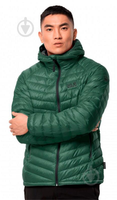 Пуховик чоловічий зимовий Jack Wolfskin ATMOSPHERE JKT M 1204421-4119 р.M зелений - фото 2