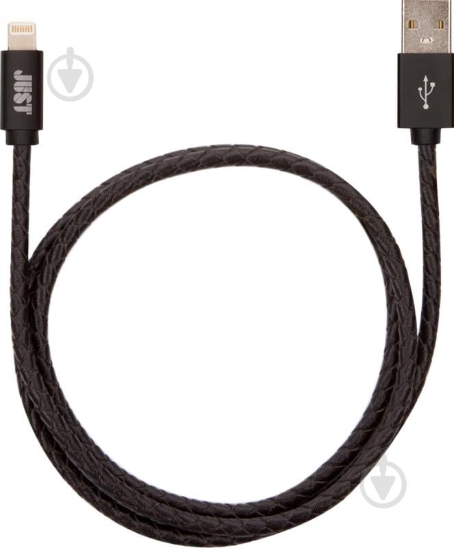Кабель JUST Lightning – USB 1 м черный (LGTNG-UNQ-BLCK) - фото 1