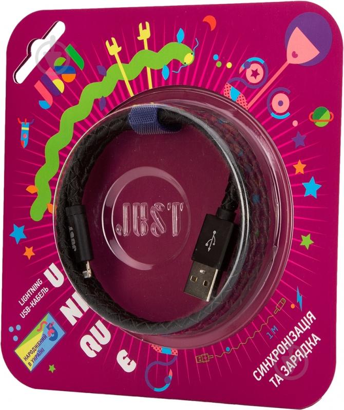 Кабель JUST Lightning – USB 1 м черный (LGTNG-UNQ-BLCK) - фото 4
