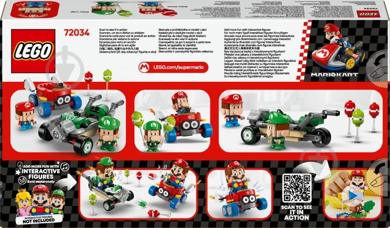 Конструктор LEGO Super Mario Mario Kart – Baby Mario vs. Baby Luigi 72034 - фото 2