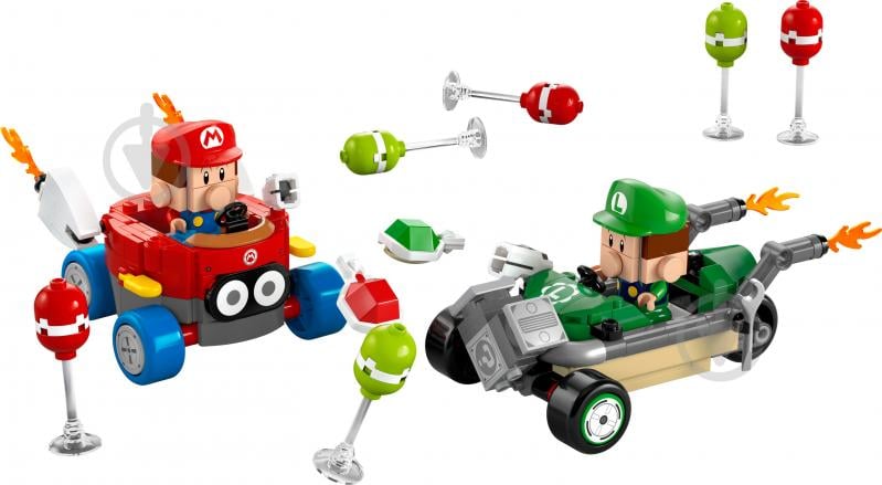 Конструктор LEGO Super Mario Mario Kart – Baby Mario vs. Baby Luigi 72034 - фото 3