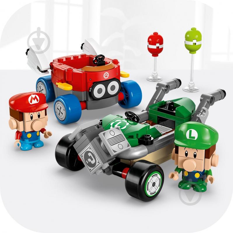 Конструктор LEGO Super Mario Mario Kart – Baby Mario vs. Baby Luigi 72034 - фото 9