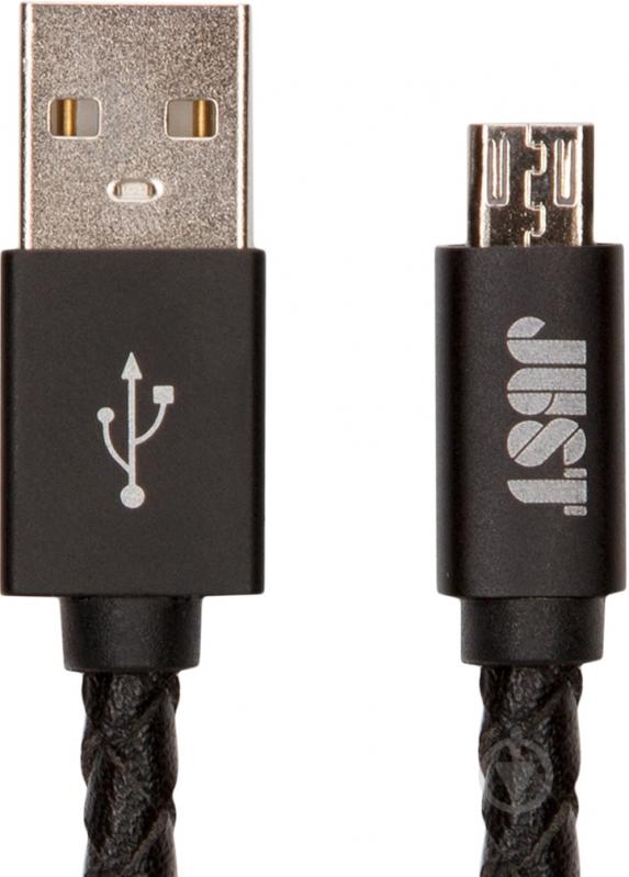 Кабель JUST USB – microUSB 1 м (MCR-UNQ-BLCK) - фото 2
