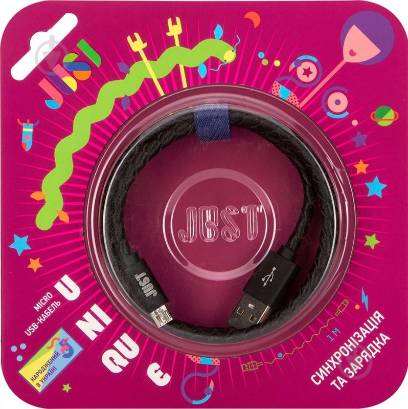 Кабель JUST USB – microUSB 1 м (MCR-UNQ-BLCK) - фото 5