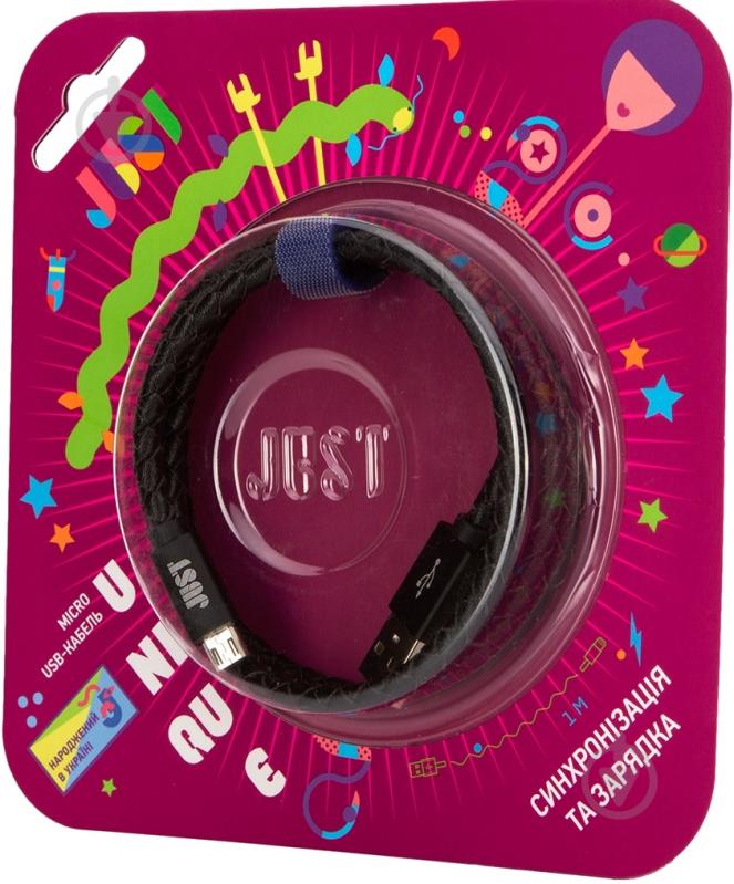 Кабель JUST USB – microUSB 1 м (MCR-UNQ-BLCK) - фото 4