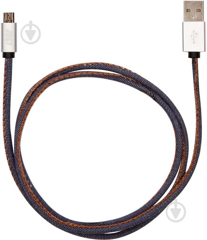 Кабель JUST USB – microUSB 1 м (MCR-UNQ-JEAN) - фото 1