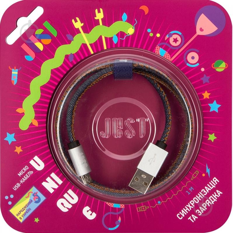 Кабель JUST USB – microUSB 1 м (MCR-UNQ-JEAN) - фото 5