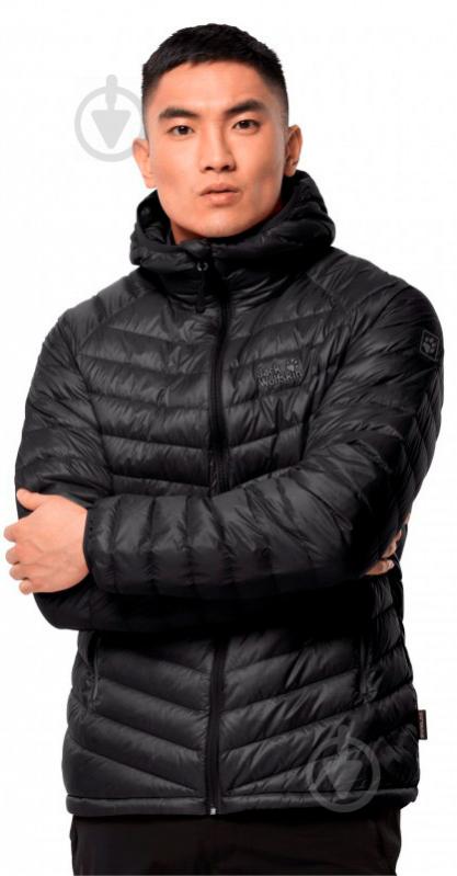 Пуховик мужской зимний Jack Wolfskin ATMOSPHERE JKT M 1204421-6000 р.M черный - фото 2