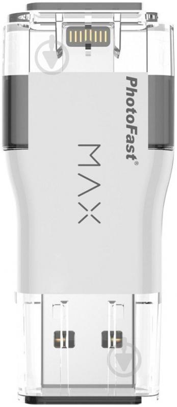 Флеш-память USB PhotoFast PhotoFast i-Flashdrive MAX 64 ГБ USB 2.0Lightning white (IFDMAX64GB) - фото 1