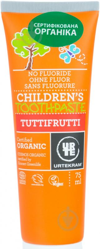 Органічна зубна паста Urtekram Тутті-Фрутті органічна 75 мл - фото 1