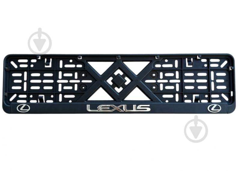 Рамка под номерной знак Poputchik Lexus 2 шт. (24-009) - фото 1 Рамка под номерной знак Poputchik Lexus 2 шт. (24-009) - фото 1