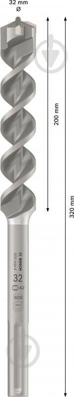 Бур Bosch 4 SDS-max 32x200 мм 320 мм 2608685874 - фото 2 Бур Bosch 4 SDS-max 32x200 мм 320 мм 2608685874 - фото 2