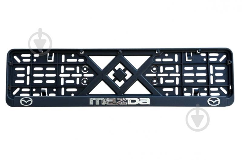 Рамка под номерной знак Poputchik Mazda 2 шт. (24-010) - фото 1