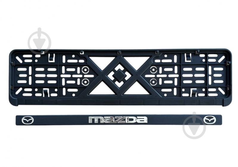 Рамка под номерной знак Poputchik Mazda 2 шт. (24-010) - фото 2