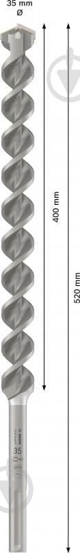 Бур Bosch 4 SDS-max 35x400 мм 520 мм 2608685876 - фото 2 Бур Bosch 4 SDS-max 35x400 мм 520 мм 2608685876 - фото 2