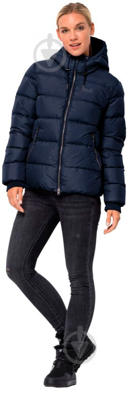 Пуховик женский зимний Jack Wolfskin CRYSTAL PALACE JACKET W 1204911-1910 р.M темно-синий - фото 2