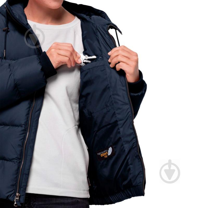 Пуховик женский зимний Jack Wolfskin CRYSTAL PALACE JACKET W 1204911-1910 р.M темно-синий - фото 4