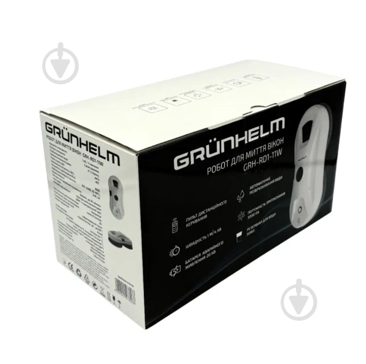 ВІТРИНА! Пилосос віконний Grunhelm GRH-RD1-11W white - фото 5 ВІТРИНА! Пилосос віконний Grunhelm GRH-RD1-11W white - фото 5