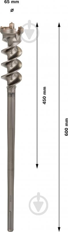 Бур Bosch 9 Break Through SDS-max 65x450 мм 600 мм 1618596459 - фото 2