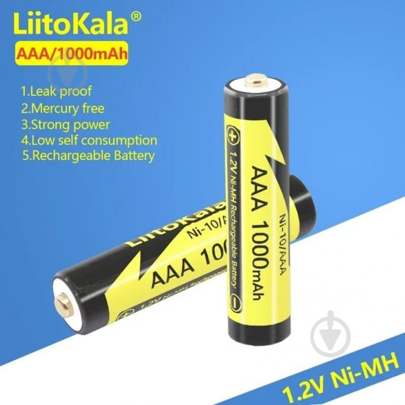 Аккумулятор LiitoKala Ni-10/AAA 1.2V AAA 1000mAh battery AAA (мизинчиковые) 1 шт. (Ni-10/AAA) - фото 3