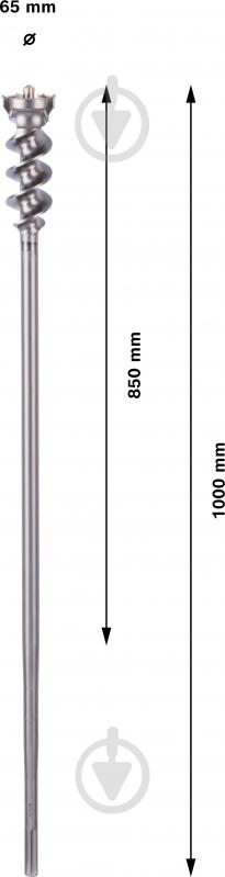Бур Bosch 9 Break Through SDS-max 65x850 мм 1000 мм 1.618.596.460 - фото 3