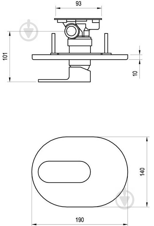 Смеситель для душа Ravak Chrome CR 066.00 для R-box X070057 - фото 3