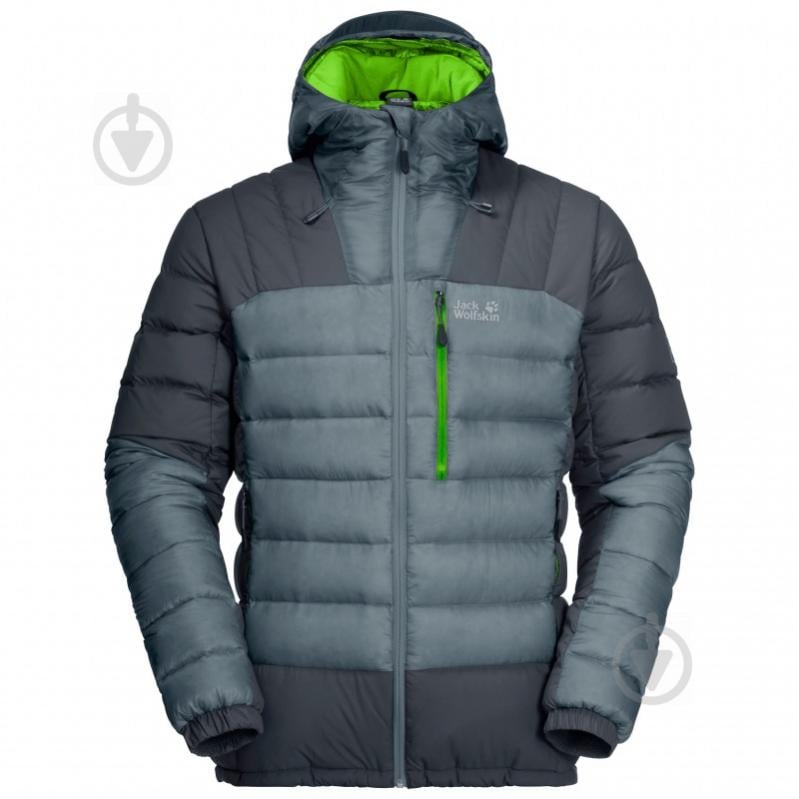 Пуховик мужской зимний Jack Wolfskin NORTH CLIMATE JACKET M 1205741-6098 р.S серый - фото 1