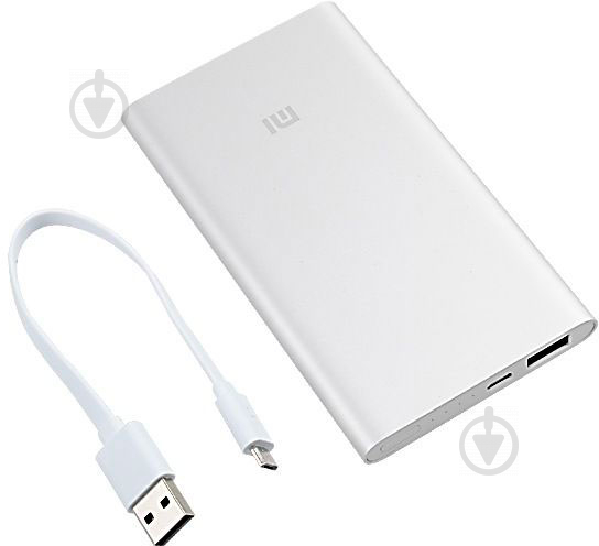 Повербанк Xiaomi Mi2 5000 mAh silver (376131) - фото 14