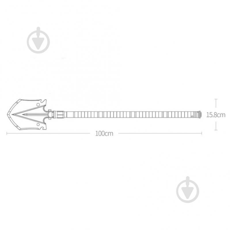 Лопата NexTool многофункциональная Folding Shovel Regular - фото 2 Лопата NexTool многофункциональная Folding Shovel Regular - фото 2