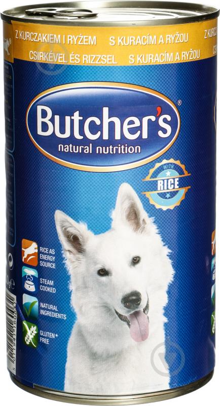 Корм для всех пород Butcher's Natural Nutrition Chicken and Rice 1,2 кг 1,2 кг - фото 1