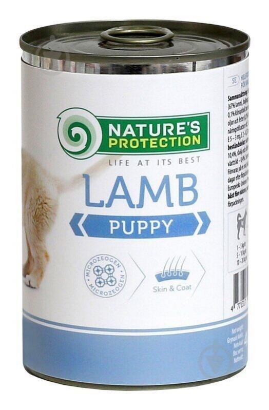 Консерва для всех пород Nature's Protection Puppy Lamb 800 г (ягненок) 800 г - фото 1