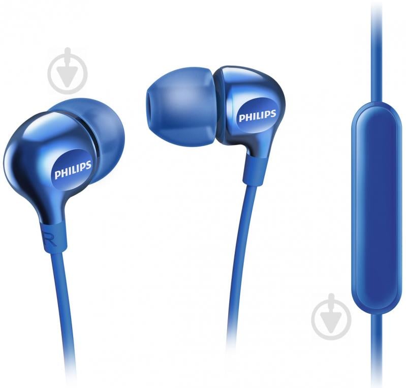 Навушники Philips SHE3555BL/00 blue - фото 1