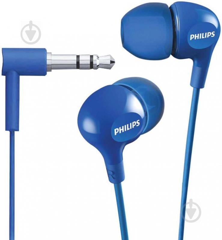 Наушники Philips SHE3555BL/00 blue - фото 2