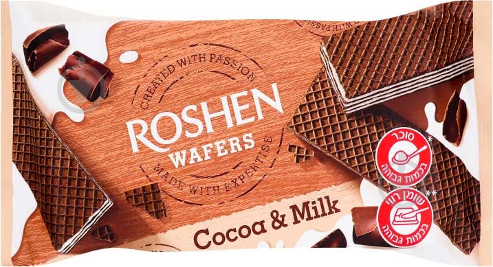 Вафлі Roshen Какао-молоко Wafers 216 г 4823077632112 - фото 1