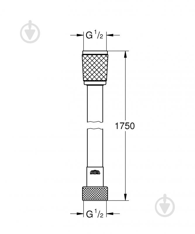 Душовий шланг Grohe VitalioFlex Trend 1750 мм (28742002) - фото 3