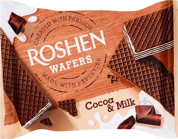 Вафлі Roshen Какао-молоко Wafers 72 г 4823077632396 - фото 1