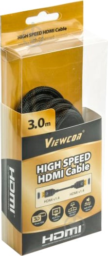 Кабель Viewcon HDMI 3 м черный (VC-HDMI-509-3m) - фото 2