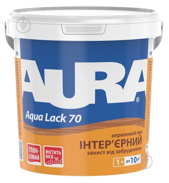 Лак інтер'єрний Aqua Lack 70 Aura® глянець 1 л - фото 1