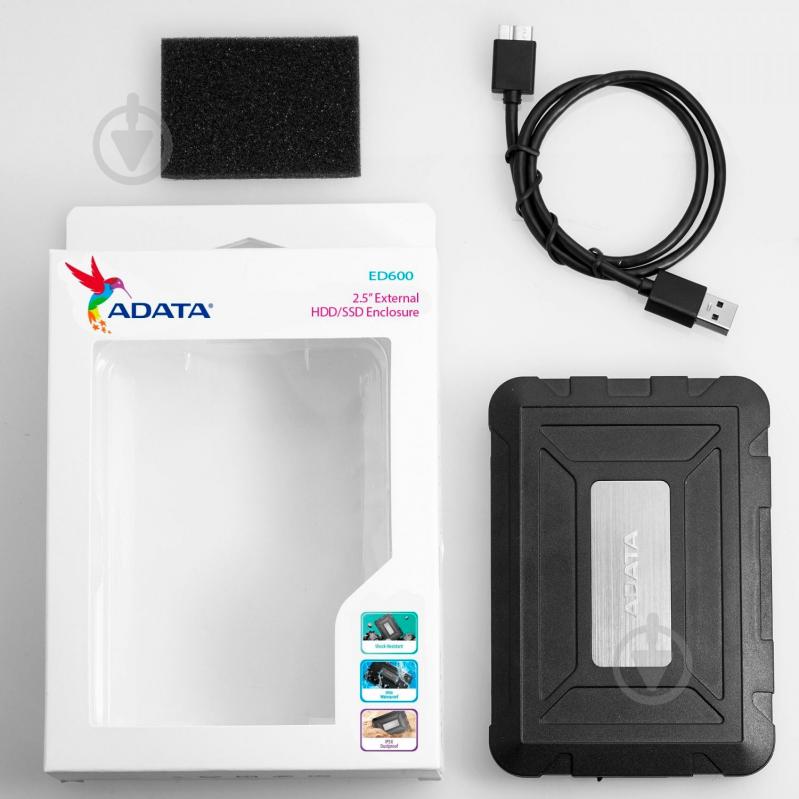 Кишеня для 2.5" HDD ADATA AED600-U31-CBK - фото 6 Кишеня для 2.5" HDD ADATA AED600-U31-CBK - фото 6