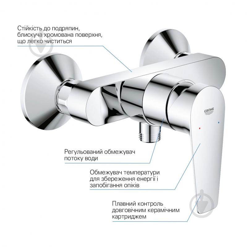 Смеситель для душа Grohe Start Edge однорычажный 23347001 - фото 8