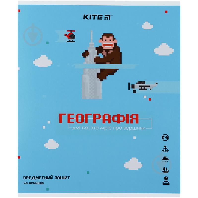 Тетрадь школьная Classic География 48 листов клетка K21-240-13 KITE - фото 1