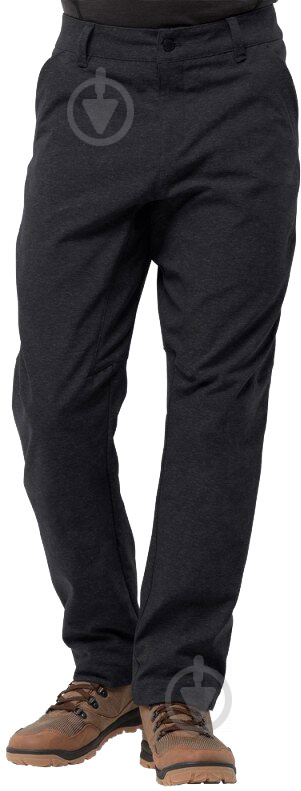 Брюки Jack Wolfskin WINTER TRAVEL PANTS 1505231-6000 р. 46 черный - фото 3